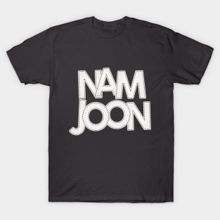 BTS Bangtan Kim Namjoon RM text typography | Morcaworks T-Shirt